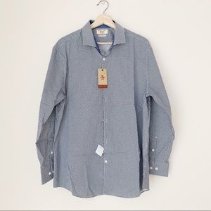 Original Penguin Men’s Microprint Blue Shirt NWT